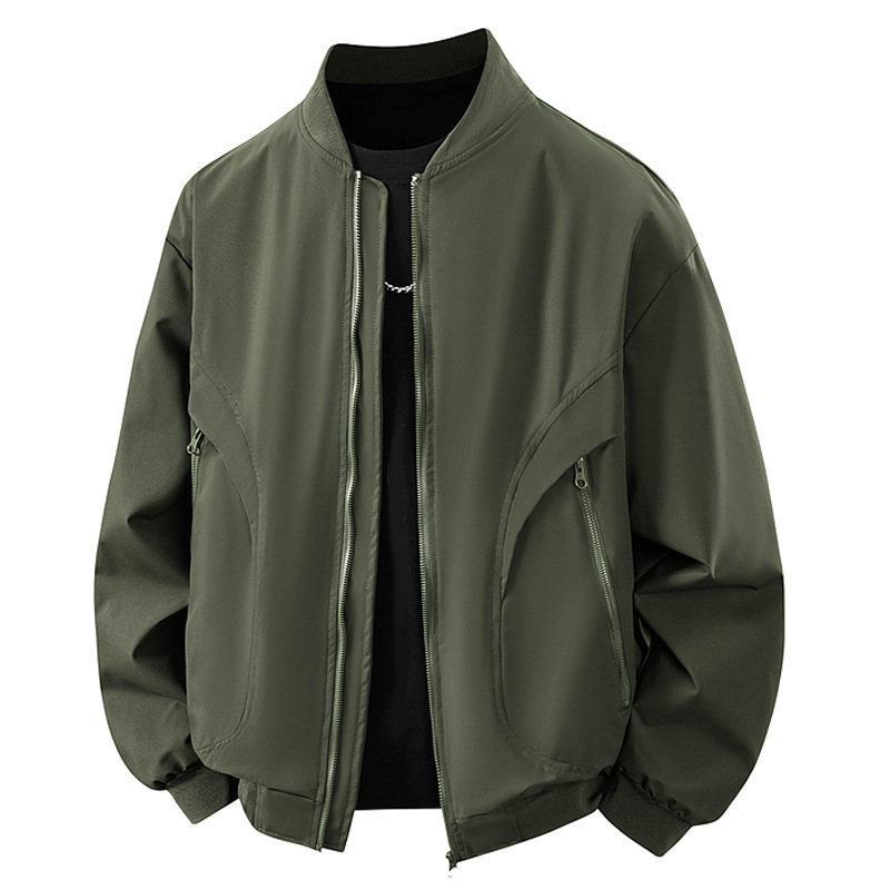 Chaqueta transfronteriza para hombres primavera y otoño estilo coreano delgado chaqueta de béisbol universal chaqueta de tamaño grande para hombres chaqueta de comercio exterior