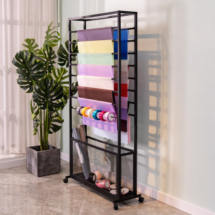 New Iron Ribbon Rack Flower Packaging Paper Rack Ribbon Ribbon Ribbon Storage Display Rack Florist Supplies Shelf