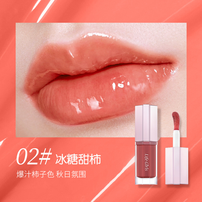 Life Girls jugo, miel labial, agua de espejo, impermeable, esmalte labial, maquillaje transfronterizo. image 8