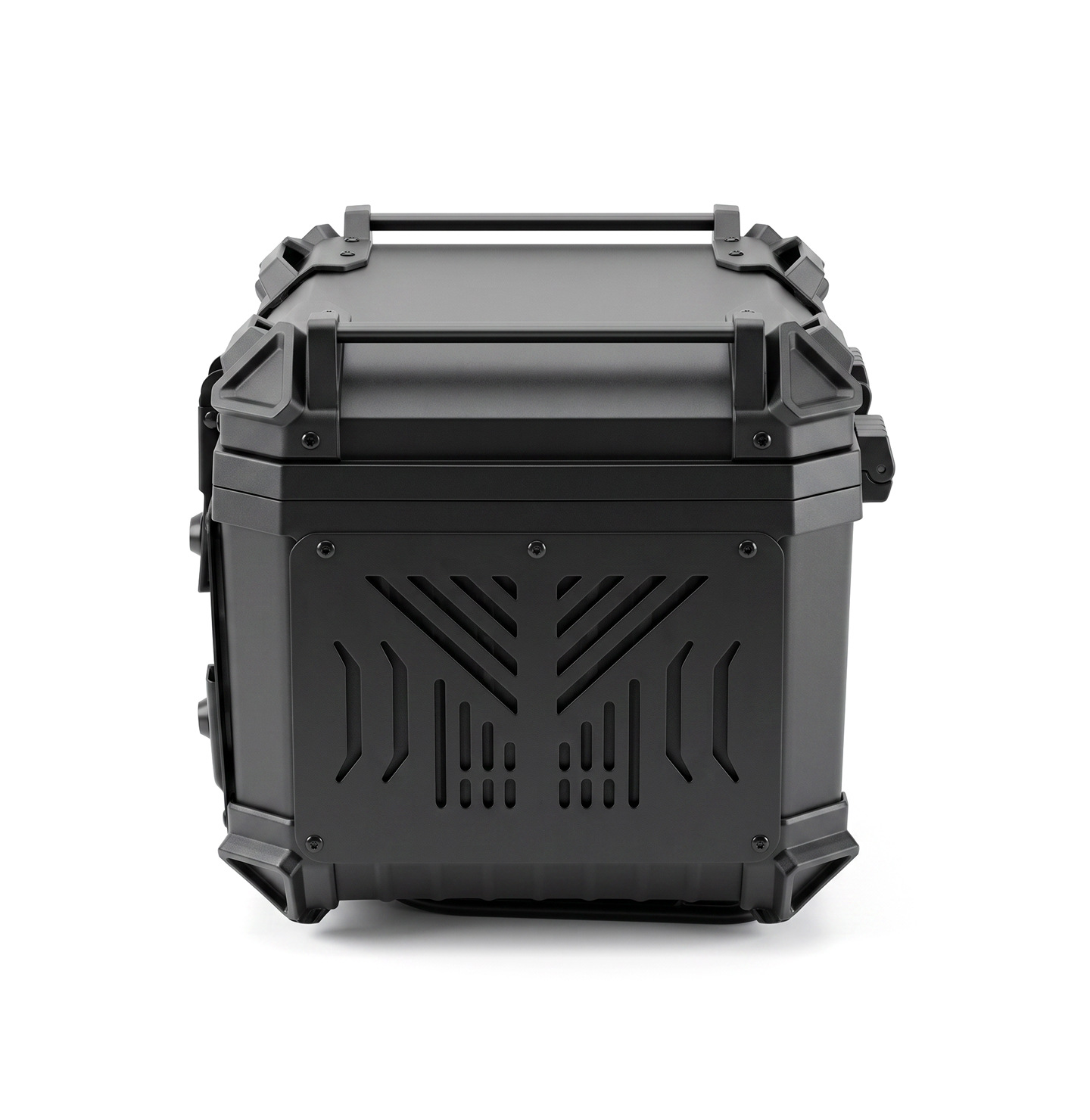 Motorcycle non-aluminum alloy universal large-capacity quick-release waterproof thickened armor rear trunk for electric vehicles