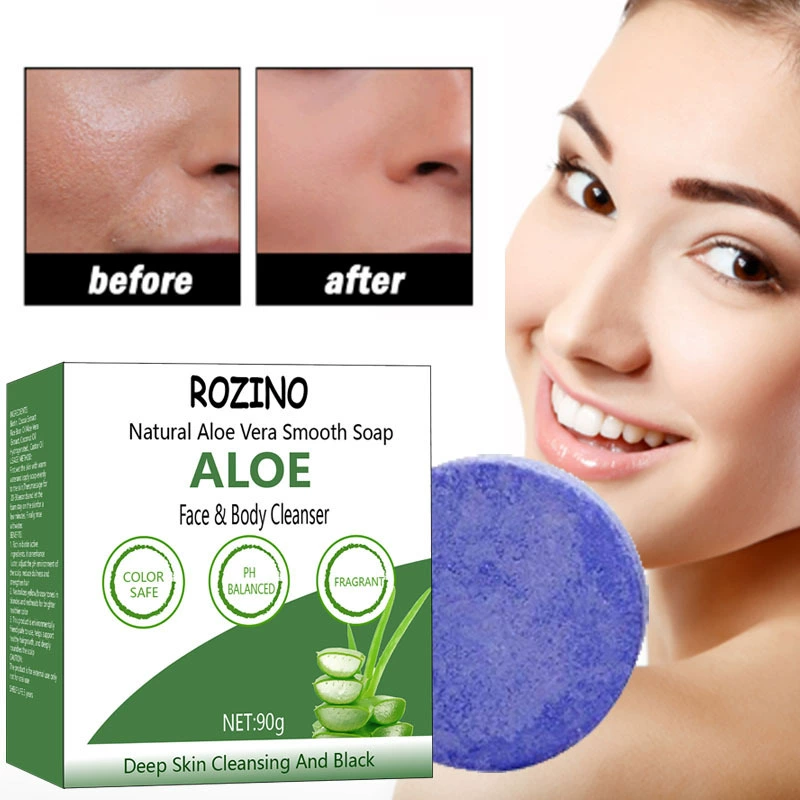 Трансграничный спот полный английский Алоэ вера мыло ручной работы для мытья лица