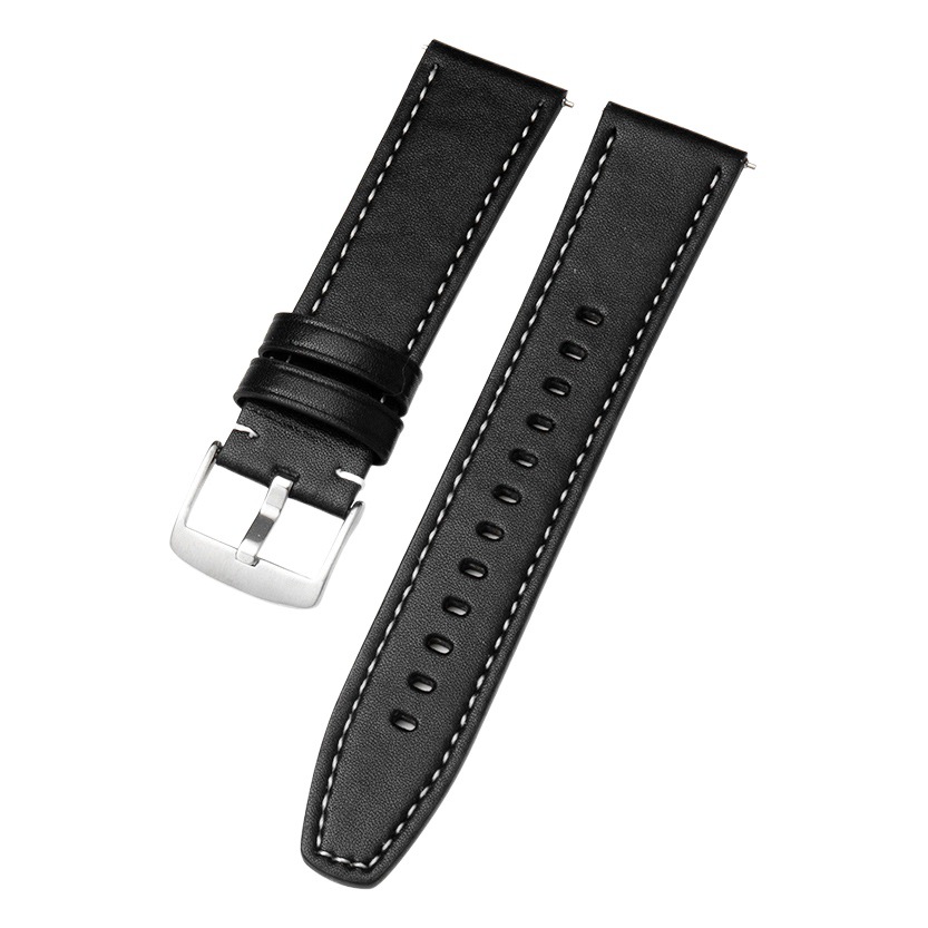 Adecuado para Huawei banda de reloj GT banda de reloj Apple banda de reloj liso de cuero de microfibra de liberación rápida banda de reloj