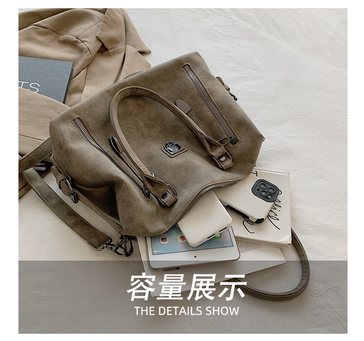 New cross-border foreign trade women's bag 2024 Retro casual handbag, European and American trend single-shoulder crossbody bag, tote bag for women undefined