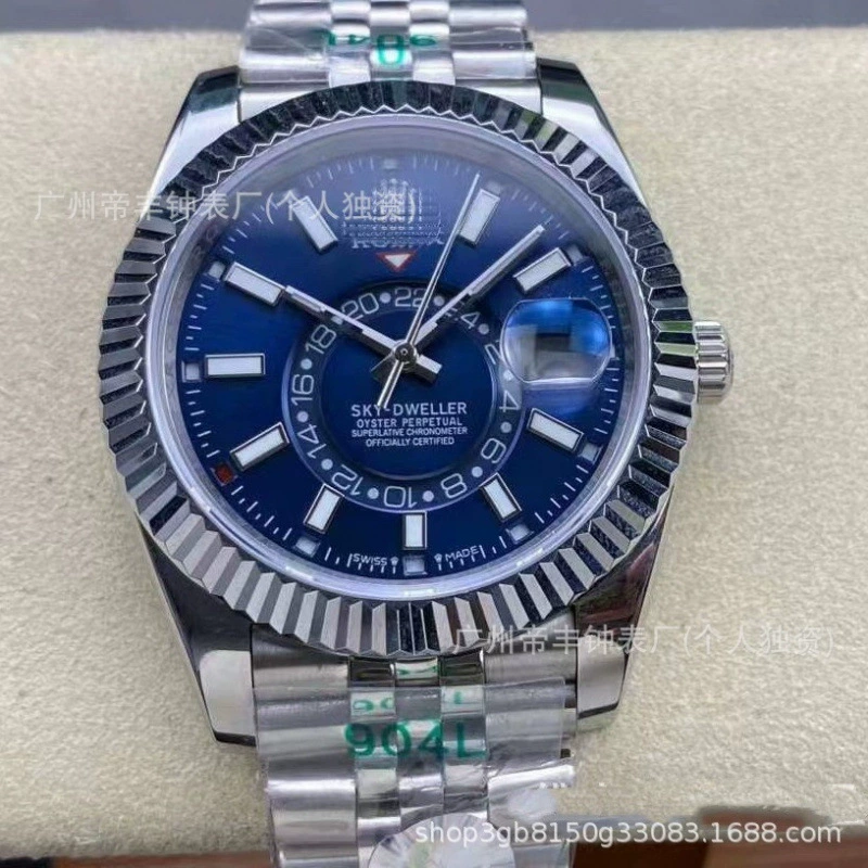 ZF Sky Walkingman 9001 Sailor Series Швейцария Двойной часовой пояс NOBO мужские роботизированные часы Внешняя торговля оптом