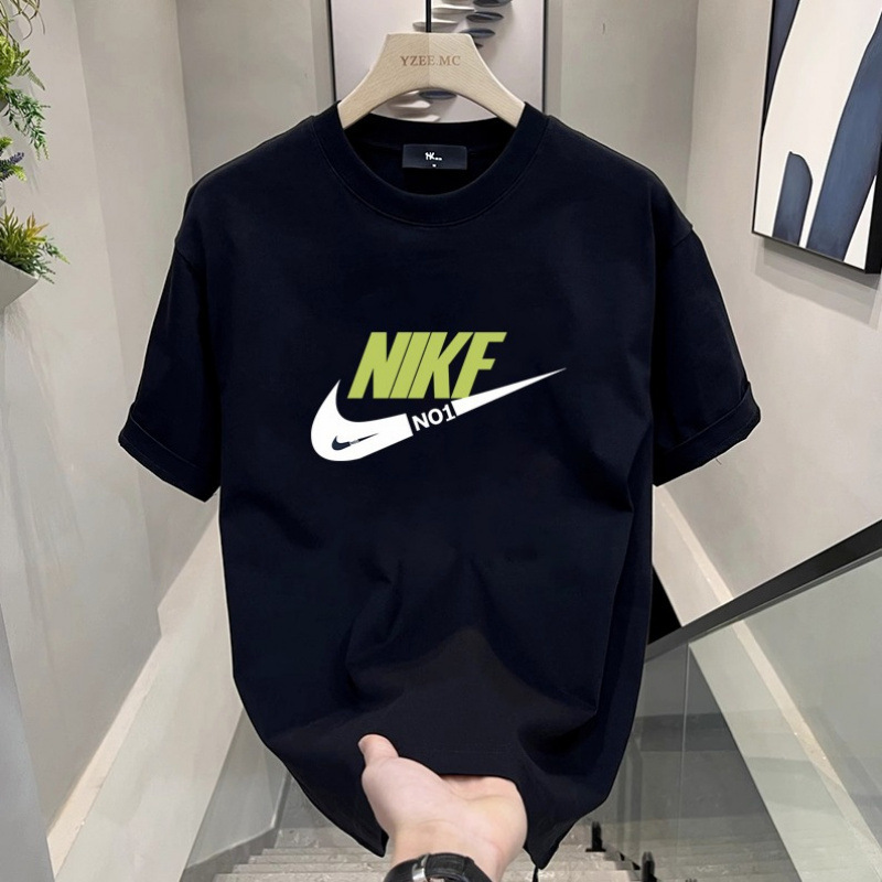 Summer Trendy Pure Cotton Checkered Short-Sleeve T-Shirt for Men, Korean Style Casual Loose Fit Versatile Men's Tee Summer Trendy Pure Cotton Checkered Short-Sleeve T-Shirt for Men, Korean Style Casual Loose Fit Versatile Men's Tee