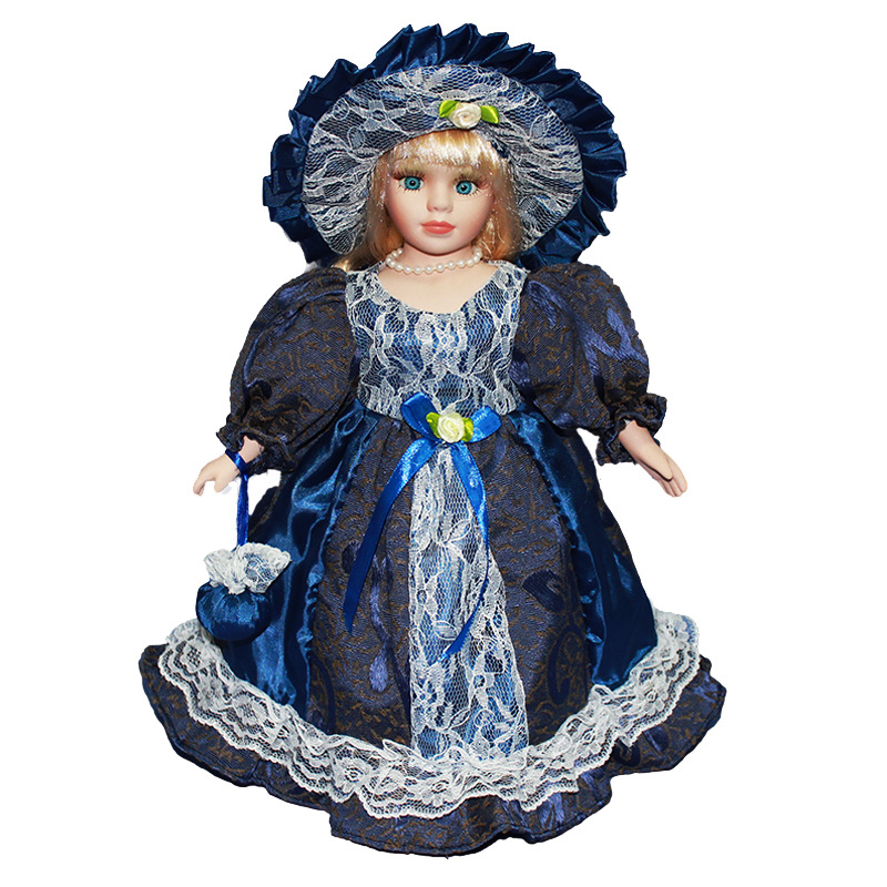 Venta caliente transfronteriza europea y americana corte estilo victoriano muñeca de cerámica decoración del hogar regalo muñeca colección muñeca