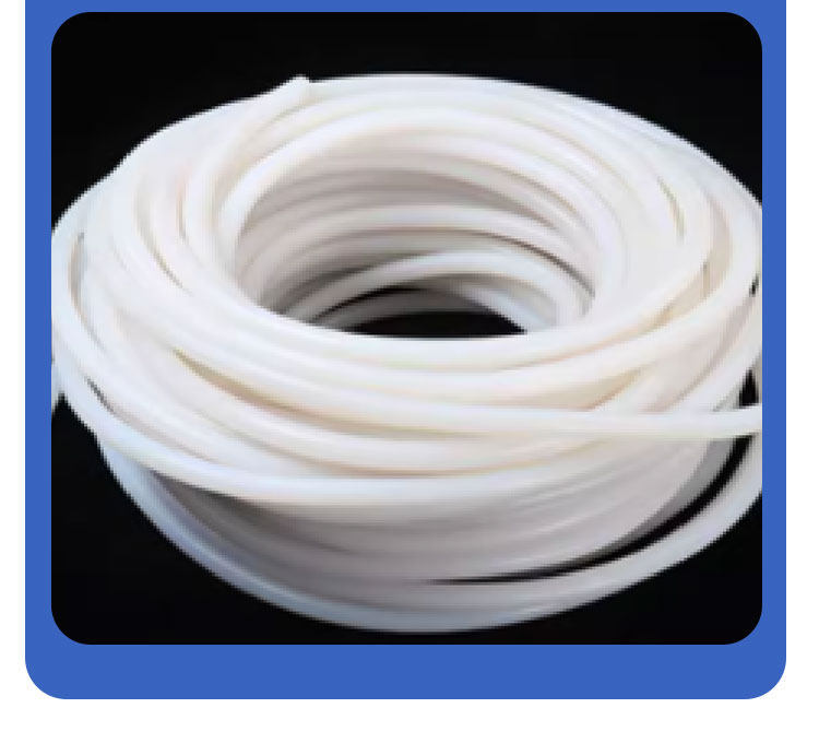 Silicone Strip Solid Waterproof Anti-Slip Round Strip Dense Strip Silicone Rubber White High Temperature Resistant Transparent O-Shaped Soft Seal Strip