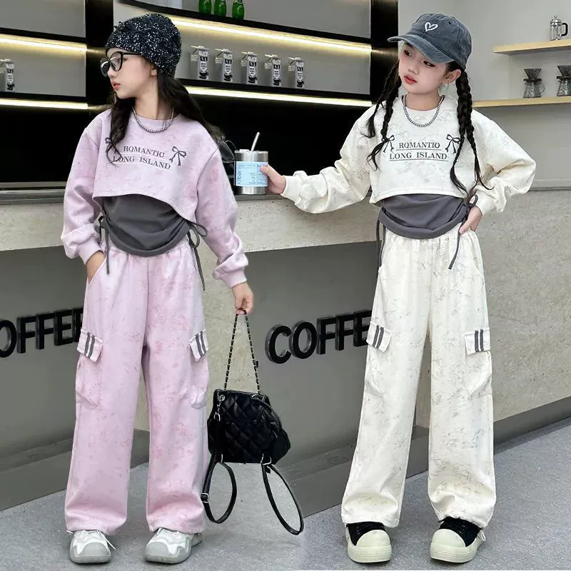 Корейский модный костюм для девочек