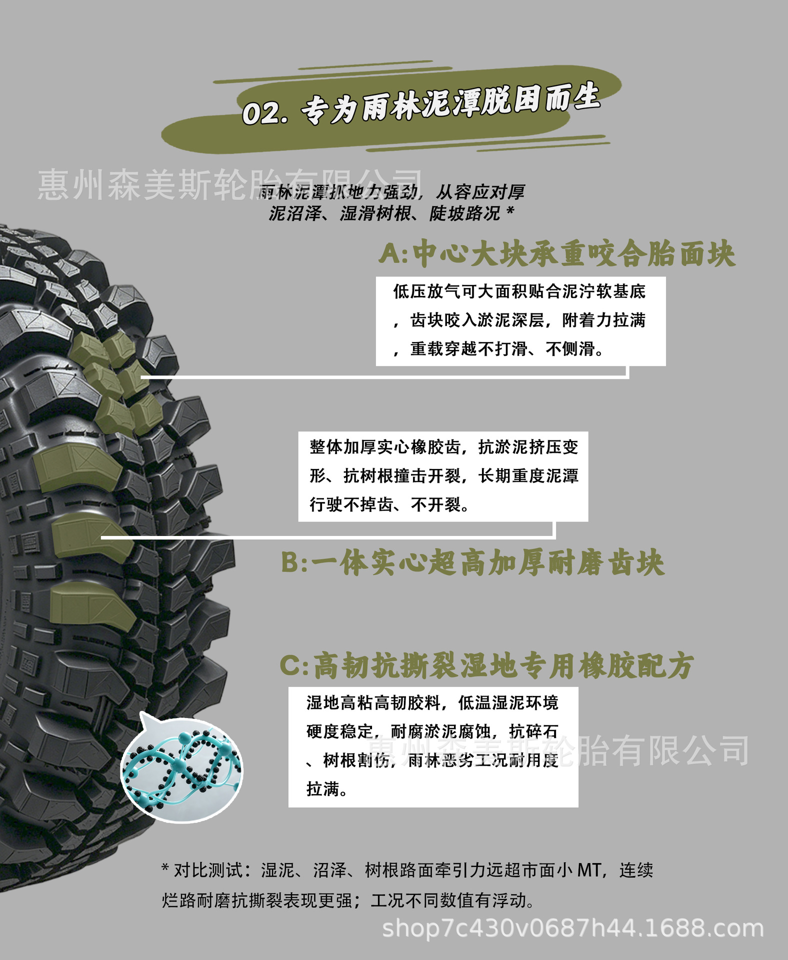 Mountain off-road journey event rainforest LT29X9.5-15 235/75-15 anti-slip high-performance event tire