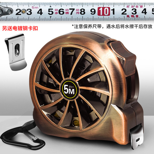 Hollow waterproof steel tape measure 5 meters 3 meters tape measure thickened ruler high precision box ruler meter ruler stainless steel tape measure 3 meters