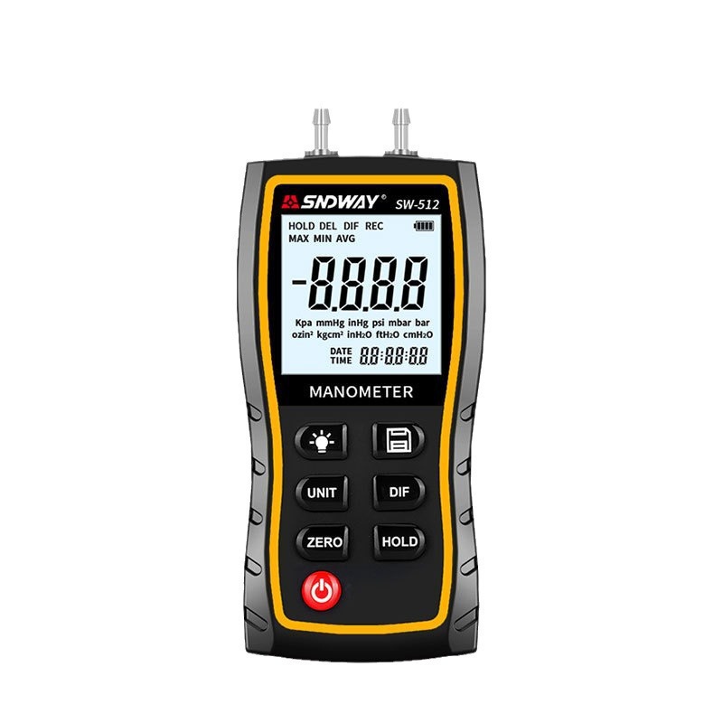 SNDWAY/深达威数字差压计SW-512B/512C 高精度压力表微压差压