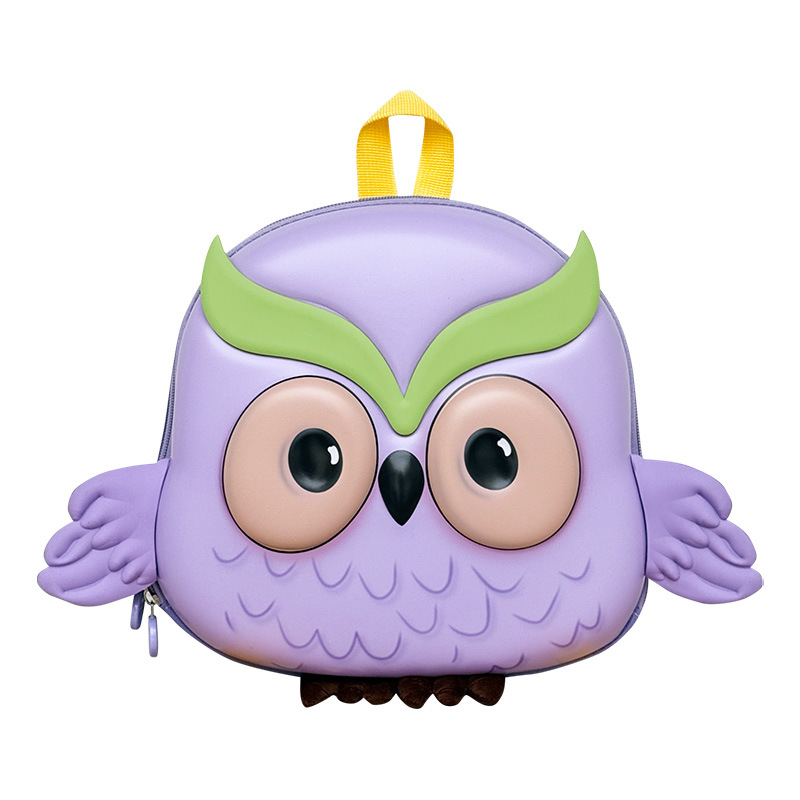 Jardín de infantes, mochila de huevo para bebés, mochila infantil transfronteriza, búho encantador, mochila para niños