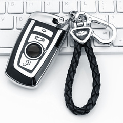 適用寶馬5系鑰匙套3系320li新款x3x4x5x6刀鋒525/530高檔鑰匙扣包