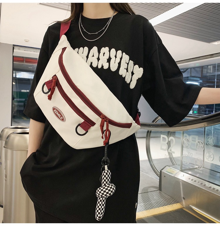 Men's Streetwear Solid Color Nylon Waist Bags display picture 25