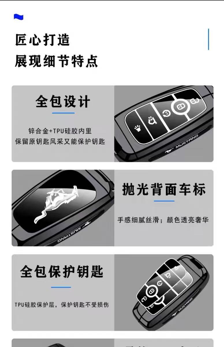 Suitable for Ford Explorer Key Cover Ruiji Edge Focus Fiesta Fiesta Explorer Bag Buckle Shell