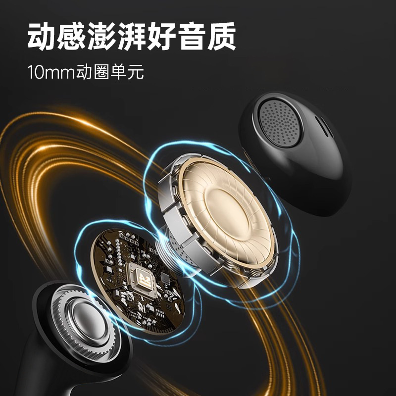 蓝牙耳机2025新款主动降噪半入耳式无线耳机音乐游戏运动超长续航|undefined