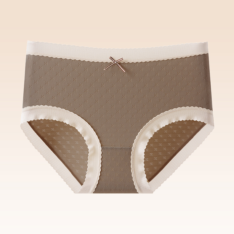 Bragas suaves cepilladas, artesanía cepillada, tela desnuda, niña dulce, artesanía jacquard cepillada, ropa interior de otoño e invierno