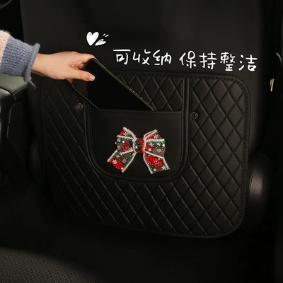 Christmas Bow Anti-Kick Pad Children's: Chair back anti-kick pad