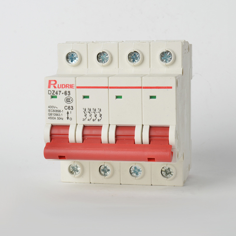 People's Electric small circuit breaker C45 air switch DZ47 air switch DZ47LE leakage 1P2P3P4P white