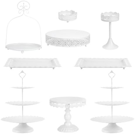Creativo estilo europeo oro hueco estante de pastel de boda props mesa de postres decoración de postres tienda de postres refrigerio combinación de estante de pastel