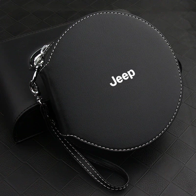 Multimediya və saxlama aksesuarları — Disc Holder - jeep-round-cd-bag-silk-screen-logo-style