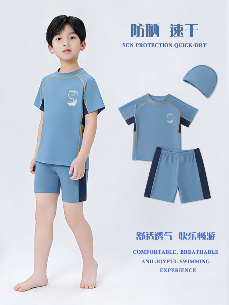 Quick dry sports children's summer swimwear for boys