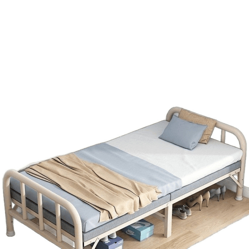 家庭用折りたたみベッド シングルベッド 賃貸住宅 鉄ベッド オフィス 昼休み 寮 シンプルベッド 小型ベッド 木製ベッド|undefined