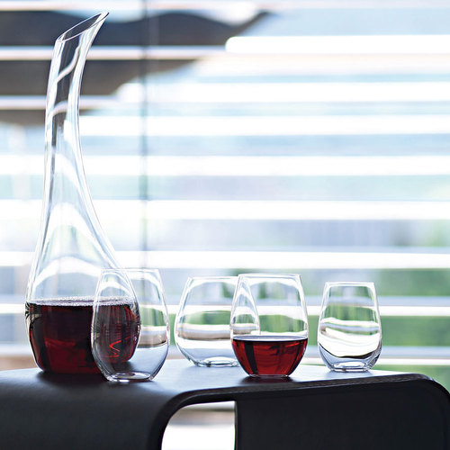 Austria RIEDEL O-type crystal glass red and white wine glasses and whiskey/water glasses, 4-piece set