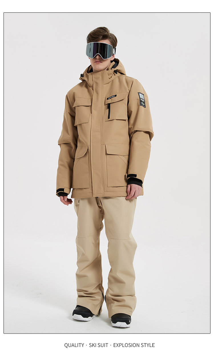 Herenkleding Trendy skipakken voor heren Koreaanse enkel- en dubbelboard winddicht waterdicht warm gewatteerd outdoor verdikte skijassen voor heren_voghion.com