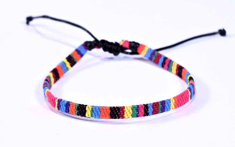 Retro Color Block Cloth Knitting Unisex Anklet 1 Piece display picture 13