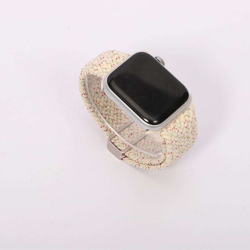 The new Apple Watch strap is a fashionable one-piece magnetic clasp nylon woven iwatch strap Specification drawing