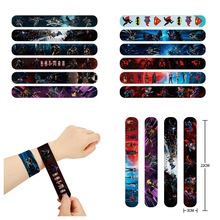 跨境超人蝙蝠侠啪啪圈正义联盟拍拍圈PVC手环拍拍乐手腕带