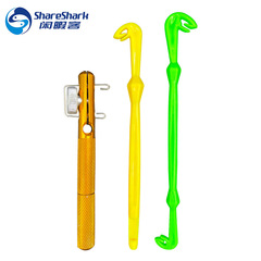 Wholesale dual-purpose metal manual hook tying device, fishhook hook tying device, sub-line plastic knotter hook tying device