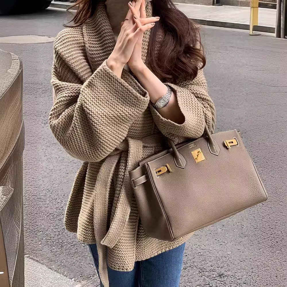 Retro demi-season Japanese cardigan