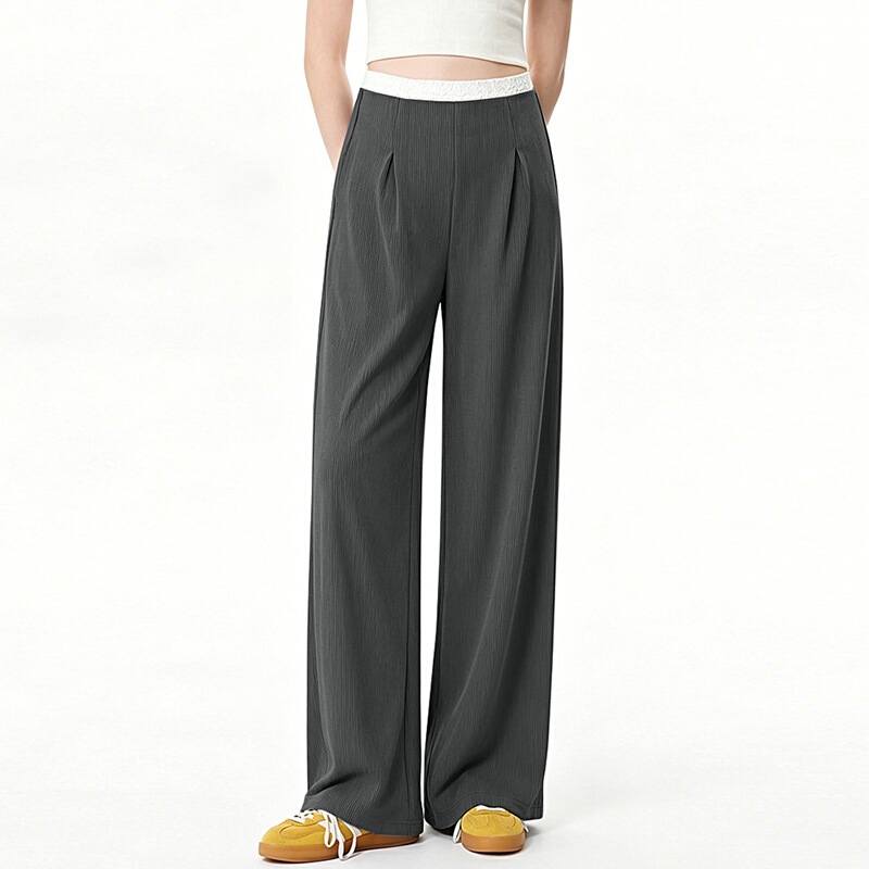 Maternity Pants That Don'T Squeeze the Belly during Pregnancy, Wide-Leg Pants, New Spring and Summer Models, Thin Elastic Casual Pants for Outerwear