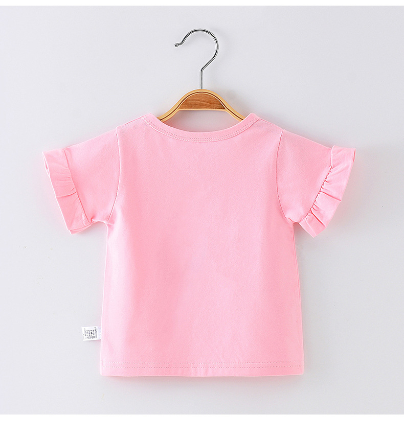 Cute Flower Cotton Cotton T-shirts & Blouses display picture 7