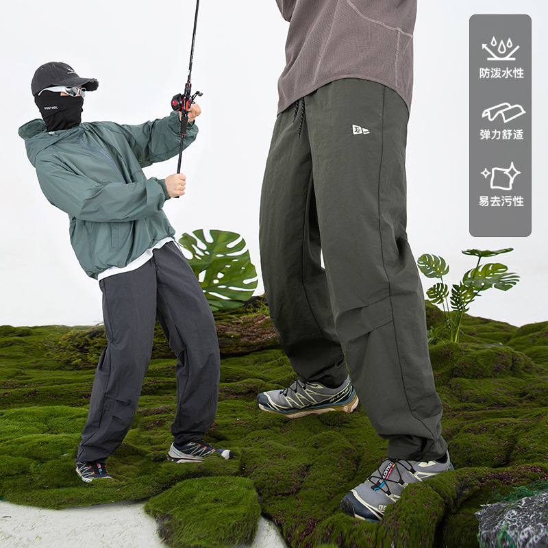 Pleated Design Workwear Paratrooper Pants Men's Spring New Adjustable Feet Outdoor Functional Water-Repellent Sports Long Pants