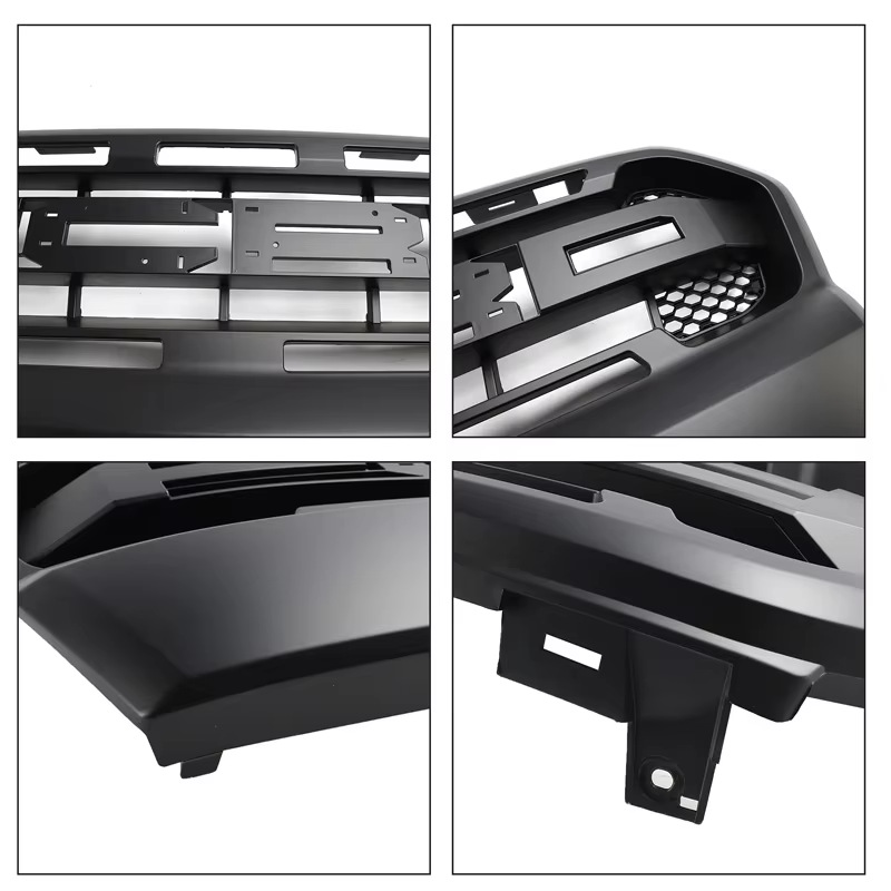 Suitable for 2015-2018 Ford Ranger T7 pickup truck front grille with lights, radiator cover, off-road modification parts