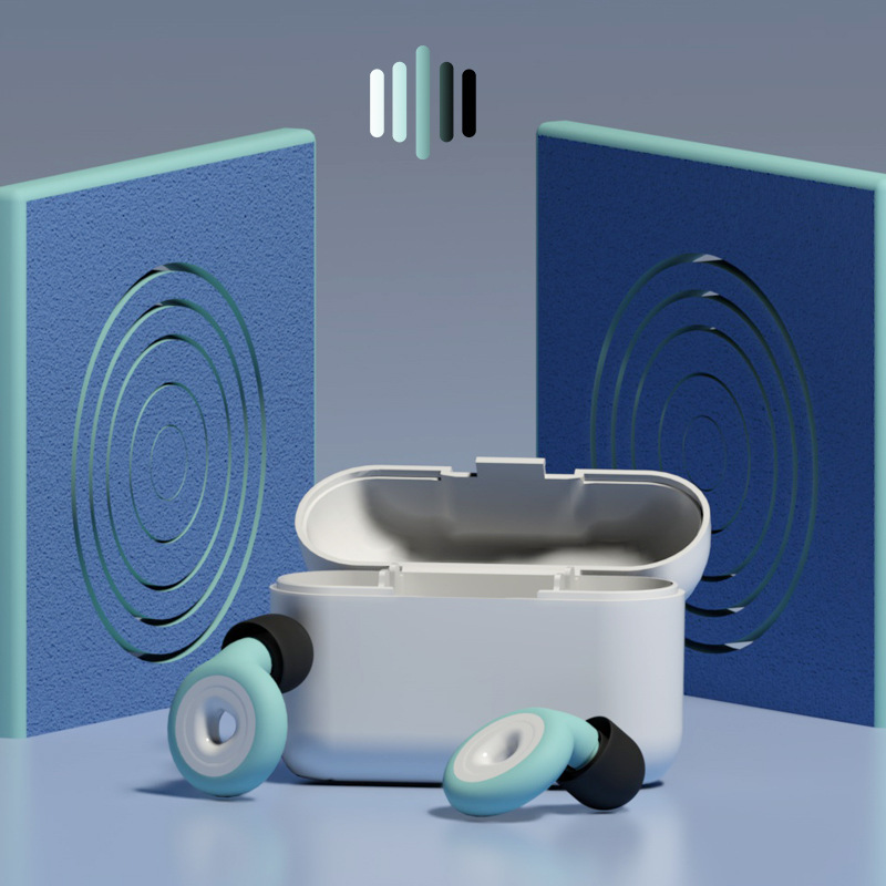 [Venta caliente transfronteriza tapones para los oídos de reducción de ruido] tapones para los oídos de silicona para dormir insonorizados Amazon caliente en stock al por mayor