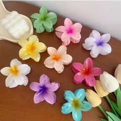 8cm紫金花欧米国境を越えたヘアピンアマゾン髪飾り卵花クリップ卸売りサメ花クリップ花髪クリップ