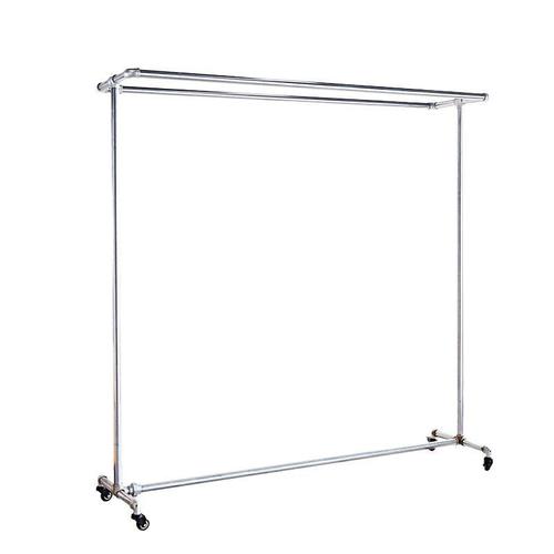 Galvanized steel pipe floor drying rack clothing display rack floor stall clothing store wedding hanger home clothing rack