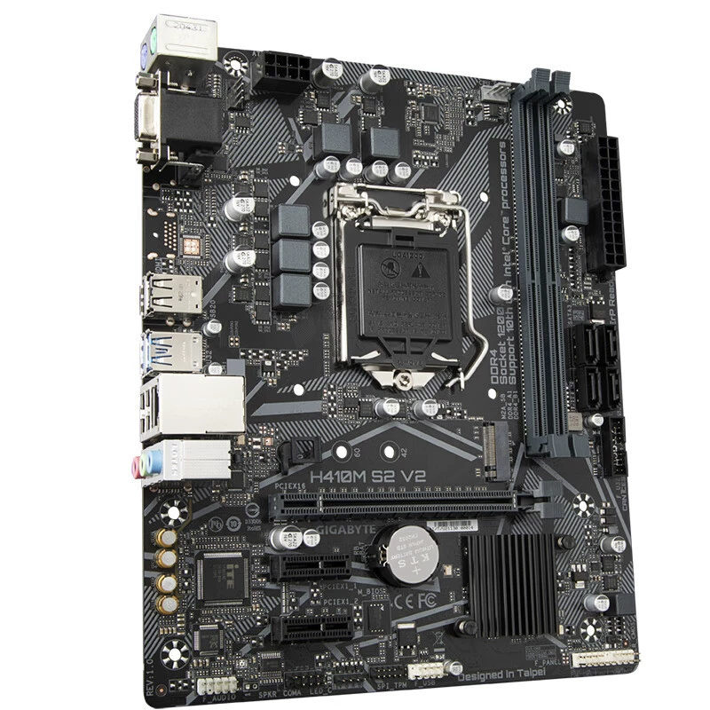 Совместимо с Intel Gigabyte H410M S2 V2, поддержка процессоров 10-го поколения, сокет LGA1200