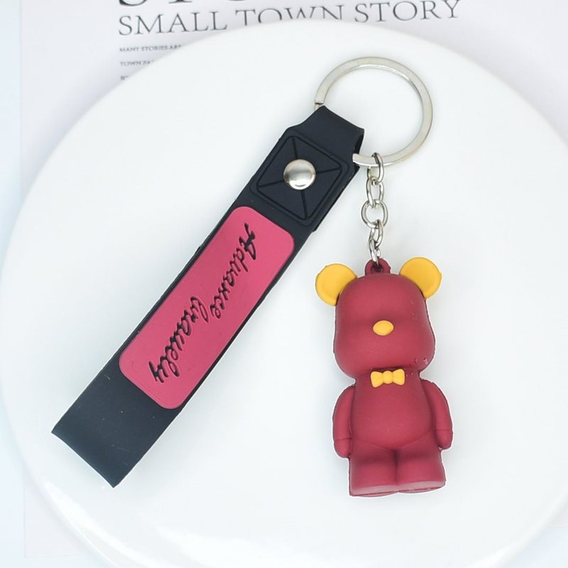ネットセレブ人気の暴力的なクマのキーホルダーかわいいクマの人形バッグペンダントショッピングモール会社のオープニングイベントギフト|undefined