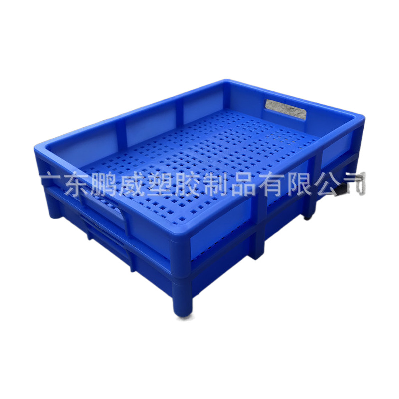 东莞寮步现货供应漏水塑料浅盘子 塑料胶筐子 18650锂电池周转筐