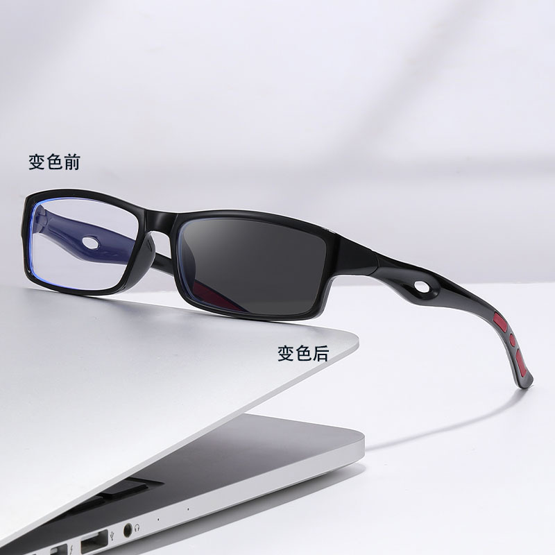 Sensor de luz decolor zoom automático de doble propósito gafas de presbyopia TR anti-luz azul gafas de presbyopia multifocal