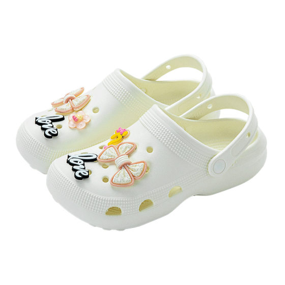 Elyja New Simple Solid Color Ultra-light Outdoor Non-slip Baotou Sandals and Slippers Cute Sweet All-match Women's Cave Shoes