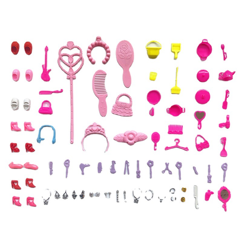 DIY Barbie muñeca 30cm Accesorios muñeca ropa vestido niños jugar casa juguete accesorios 3 yuanes transfronteriza