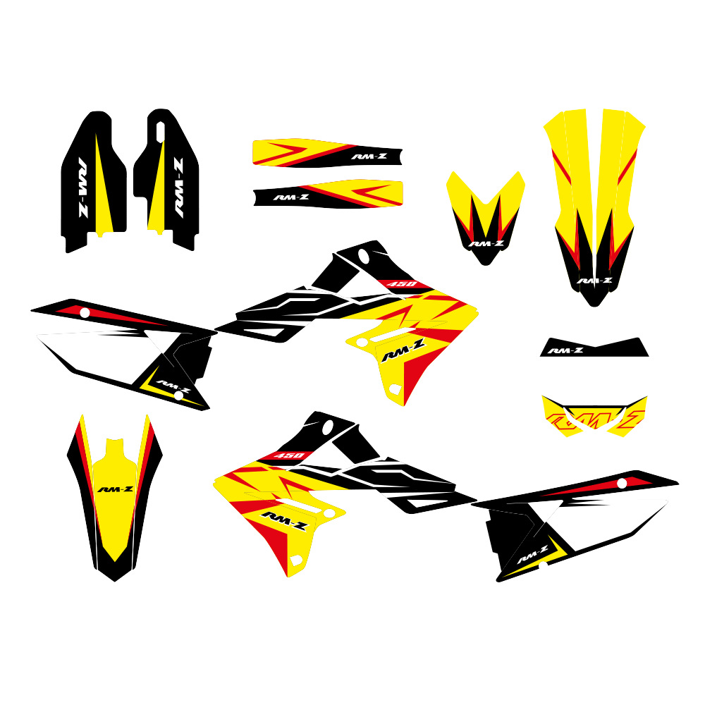 Aplicable para SUZUKI RMZ450 18 - 21 años pegatinas de motocicletas modificadas pegatinas decorativas de la carcasa impermeables a prueba de arañazos