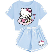 hello Kitty  ��Ů��ͯT��+�̿��˶�˯�¶�ͯ��װ  15188
