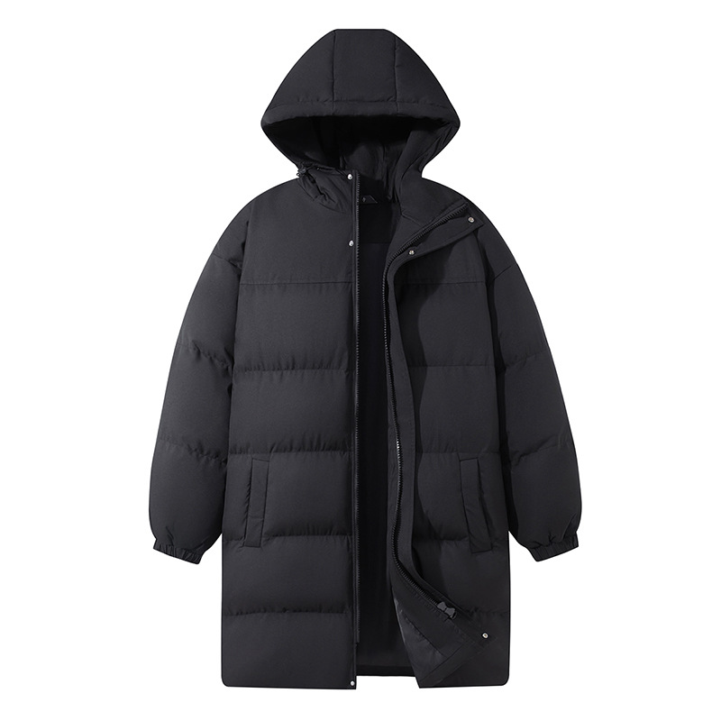 Men's Autumn And Winter Warm Cotton Jacket Medium Length Coat_voghion.com